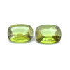 3.40cts Natural Madagascar Green Sphene Gemstone Pair - Cushion Shape - 24948RGT