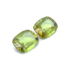 3.40cts Natural Madagascar Green Sphene Gemstone Pair - Cushion Shape - 24948RGT