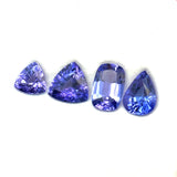 2.66cts 4Pcs Lot Natural Blue Tanzanite Gemstone - Mix Shape - 24966RGT