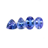 3.06cts 4Pcs Lot Natural Blue Tanzanite Gemstone - Mix Shape - 24967RGT