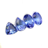 3.06cts 4Pcs Lot Natural Blue Tanzanite Gemstone - Mix Shape - 24967RGT
