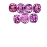 10.15cts 7Pcs Lot Natural Malaya Garnet Gemstone - Cushion Shape - 24980RAS