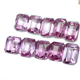 14.38cts 10Pcs Lot Natural Malaya Garnet Gemstone - Octagon Shape - 24983RAS