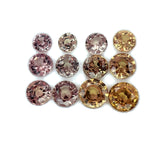 5.21cts 12Pcs Lot Natural Color Change Garnet Gemstone - Round Shape - 25006RGT