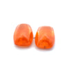 26.27cts Natural Fanta Spessartite Garnet Cabochon Pair - Cushion Shape - 25091RGT