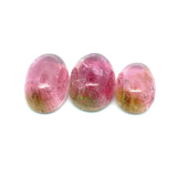 22.88cts Natural Bi-Color Tourmaline Gemstone - Oval Cabochon - 25106RGT