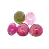 24.44cts Natural Bi-Color Tourmaline Gemstone - Mix Cabochon - 25114RGT