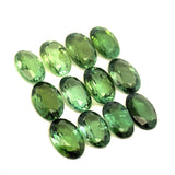 5.22cts 12Pcs Lot Natural Green Tourmaline Gemstone - 6X4MM - Oval Shape - 25184RGT