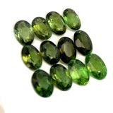 5.15cts 12Pcs Lot Natural Green Tourmaline Gemstone - 6X4MM - Oval Shape - 25185RGT