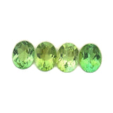 4.92cts 4Pcs Lot Natural Green Tourmaline Gemstone - 8X6MM - Oval Shape - 25188RGT