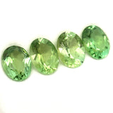 4.92cts 4Pcs Lot Natural Green Tourmaline Gemstone - 8X6MM - Oval Shape - 25188RGT