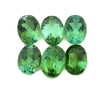 7.60cts 6Pcs Lot Natural Green Tourmaline Gemstone - 8X6MM - Oval Shape - 25189RGT