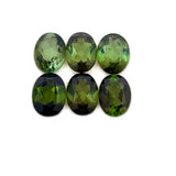 7.52cts 6Pcs Lot Natural Green Tourmaline Gemstone - 8X6MM - Oval Shape - 25191RGT