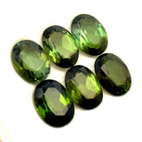 7.52cts 6Pcs Lot Natural Green Tourmaline Gemstone - 8X6MM - Oval Shape - 25191RGT