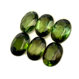 7.52cts 6Pcs Lot Natural Green Tourmaline Gemstone - 8X6MM - Oval Shape - 25191RGT