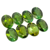 9.07cts 8Pcs Lot Natural Green Tourmaline Gemstone - 8X6MM - Oval Shape - 25192RGT