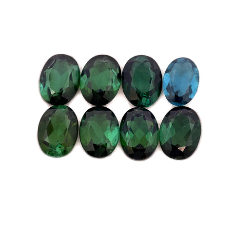 9.34cts 8Pcs Lot Natural Green Tourmaline Gemstone - 8X6MM - Oval Shape - 25196RGT
