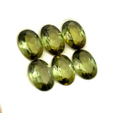 4.38cts 6Pcs Lot Natural Green Tourmaline Gemstone - 7X5MM - Oval Shape - 25199RGT