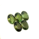 3.85cts 5Pcs Lot Natural Green Tourmaline Gemstone - 7X5MM - Oval Shape - 25200RGT