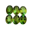 4.30cts 6Pcs Lot Natural Green Tourmaline Gemstone - 7X5MM - Oval Shape - 25201RGT