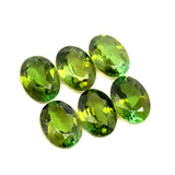 4.30cts 6Pcs Lot Natural Green Tourmaline Gemstone - 7X5MM - Oval Shape - 25201RGT