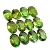 9.11cts 12Pcs Lot Natural Green Tourmaline Gemstone - 7X5MM - Oval Shape - 25202RGT