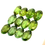 9.11cts 12Pcs Lot Natural Green Tourmaline Gemstone - 7X5MM - Oval Shape - 25202RGT