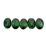 3.97cts 5Pcs Lot Natural Green Tourmaline Gemstone - 7X5MM - Oval Shape - 25205RGT