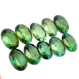 7.72cts 10Pcs Lot Natural Green Tourmaline Gemstone - 7X5MM - Oval Shape - 25207RGT