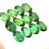 9.00cts 12Pcs Lot Natural Green Tourmaline Gemstone - 7X5MM - Oval Shape - 25208RGT