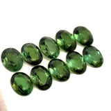 7.85cts 10Pcs Lot Natural Green Tourmaline Gemstone - 7X5MM - Oval Shape - 25211RGT