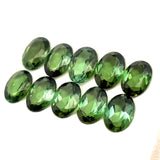 7.85cts 10Pcs Lot Natural Green Tourmaline Gemstone - 7X5MM - Oval Shape - 25211RGT