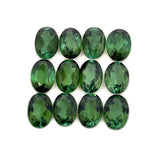 9.57cts 12Pcs Lot Natural Green Tourmaline Gemstone - 7X5MM - Oval Shape - 25212RGT
