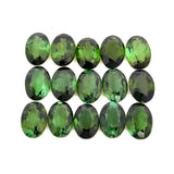 11.63cts 15Pcs Lot Natural Green Tourmaline Gemstone - 7X5MM - Oval Shape - 25215RGT