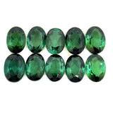 7.98cts 10Pcs Lot Natural Green Tourmaline Gemstone - 7X5MM - Oval Shape - 25217RGT
