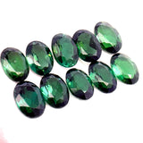 7.98cts 10Pcs Lot Natural Green Tourmaline Gemstone - 7X5MM - Oval Shape - 25217RGT