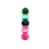 10.54cts 5Pcs Lot Natural Bi-Color Tourmaline Gemstone - 7.5MM - Round Cabochon - 25240RGT 