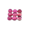 20.95cts 9Pcs Lot Natural Bi-Color Tourmaline Gemstone - 8MM - Round Cabochon - 25241RGT