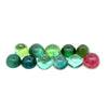 32.70cts 11Pcs Lot Natural Bi-Color Tourmaline Gemstone - 8/8.5MM - Round Cabochon - 25242RGT