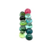 32.70cts 11Pcs Lot Natural Bi-Color Tourmaline Gemstone - 8/8.5MM - Round Cabochon - 25242RGT