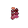 11.59cts 7Pcs Lot Natural Bi-Color Tourmaline Gemstone - 7MM - Round Cabochon - 25243RGT