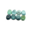 4.17cts 8Pcs Lot Natural Bi-Color Tourmaline Gemstone - 6X4MM - Oval Cabochon - 25245RGT