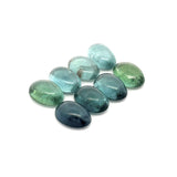 4.17cts 8Pcs Lot Natural Bi-Color Tourmaline Gemstone - 6X4MM - Oval Cabochon - 25245RGT