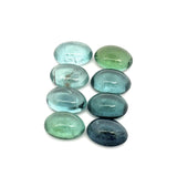 4.17cts 8Pcs Lot Natural Bi-Color Tourmaline Gemstone - 6X4MM - Oval Cabochon - 25245RGT