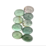 8.77cts 9Pcs Lot Natural Bi-Color Tourmaline Gemstone - 7X5MM - Oval Cabochon - 25246RGT