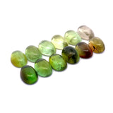 11.85cts 12Pcs Lot Natural Bi-Color Tourmaline Gemstone - 7X5MM - Oval Cabochon - 25247RGT
