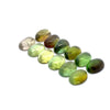 11.85cts 12Pcs Lot Natural Bi-Color Tourmaline Gemstone - 7X5MM - Oval Cabochon - 25247RGT