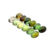 11.85cts 12Pcs Lot Natural Bi-Color Tourmaline Gemstone - 7X5MM - Oval Cabochon - 25247RGT