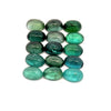 30.90cts 32Pcs Lot Natural Bi-Color Tourmaline Gemstone - 7X5MM - Oval Cabochon - 25249RGT