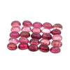 47.55cts 49Pcs Lot Natural Bi-Color Tourmaline Gemstone - 7X5MM - Oval Cabochon - 25250RGT